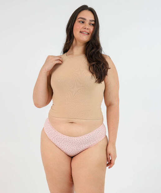 Calcinha Sortida Plus Size Biquíni Estampada Marisa