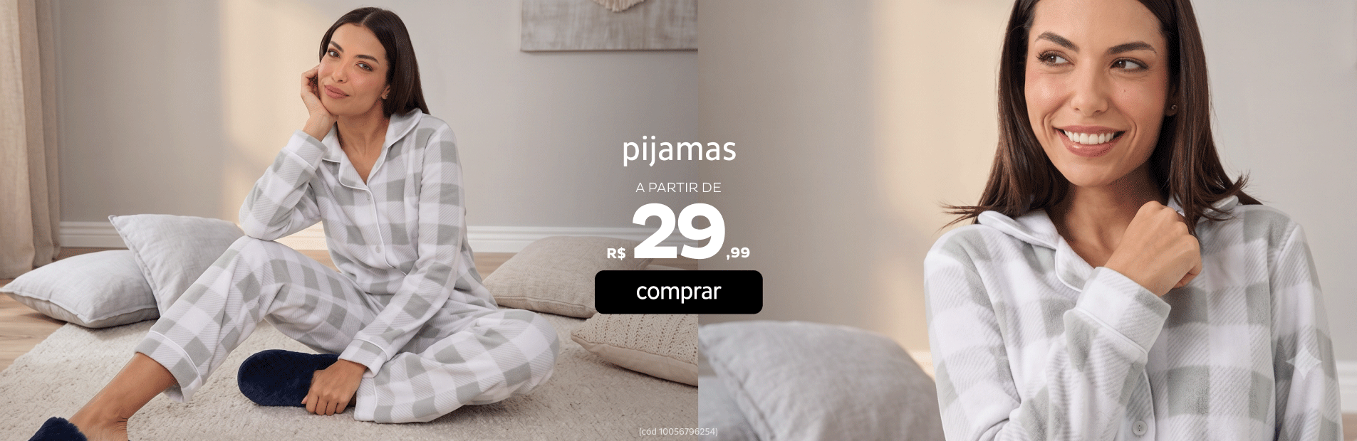 Pijamas a partir de R$29,99