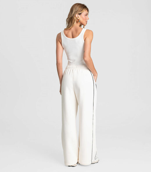 Calça Feminina Pantalona Dianna Bege
