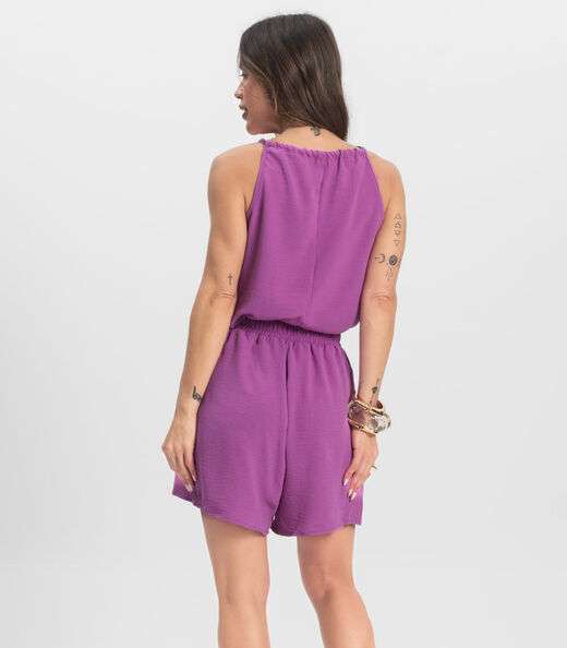 Conjunto Blusa com Shorts Infinita Cor Roxo