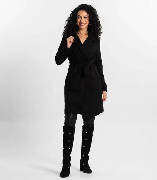 Trench Coat Feminino Rovitex Preto