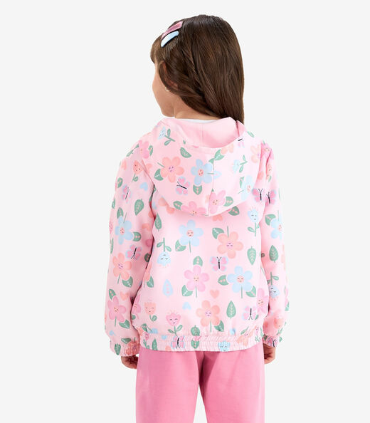 Jaqueta Corta-Vento Rovi Kids Rosa