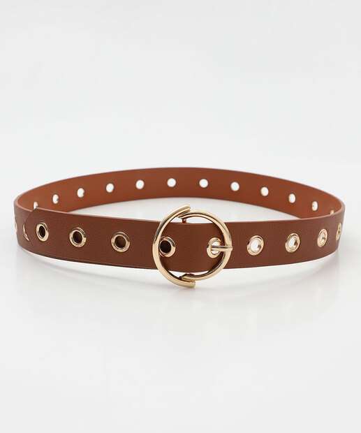 Cinto Feminino Fivela Marisa Marrom