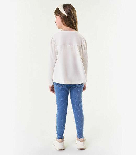 Conjunto Infantil Blusa E Calça Trick Nick Bege