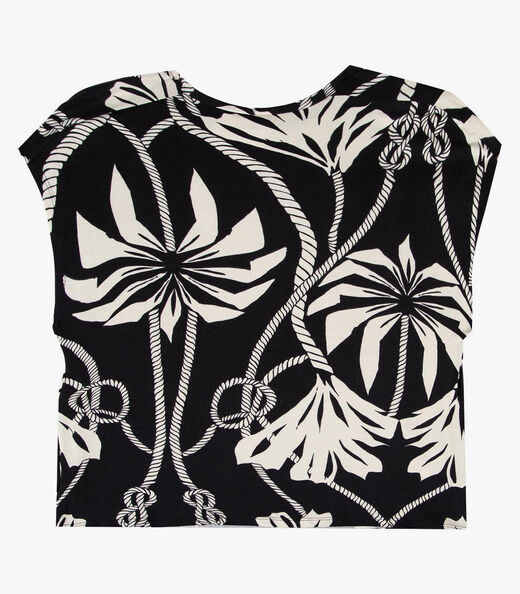 Blusa Feminina em Malha Visco Infinita Cor Preto