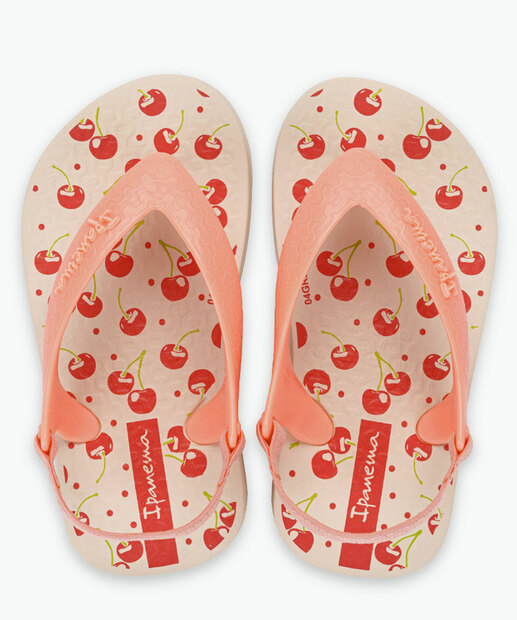 Chinelo Infantil Baby Cereja Ipanema 25431 Bege