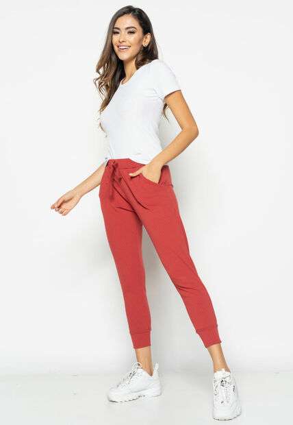 Blusa  Básica Manga Curta Malha Canelada Branco