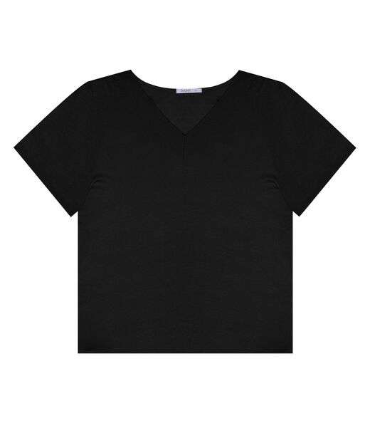 Blusa Feminina Plus Size Secret Glam Preto