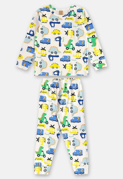 Pijama Longo Infantil Unissex Suedine Up Baby