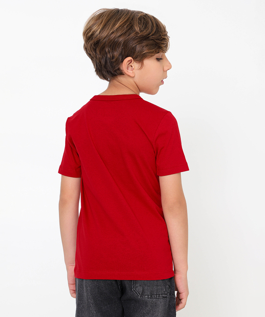 Camiseta Infantil Homem Aranha Marvel Tam 4 a 10 Vermelho