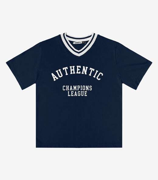T- Shirt Estampada Feminina Minty Azul