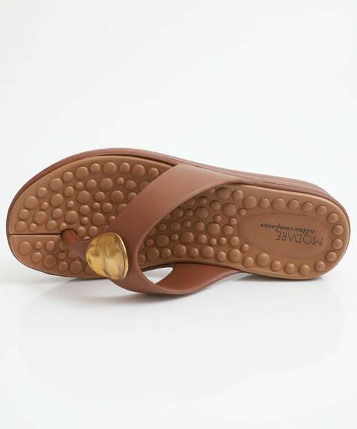 Tamanco Feminino Flatform Tiras Modare Marrom