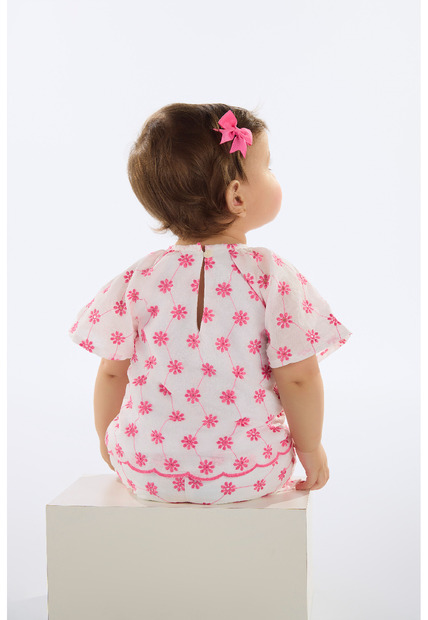 Conjunto Blusa e Short em Laise Bebê Quimby