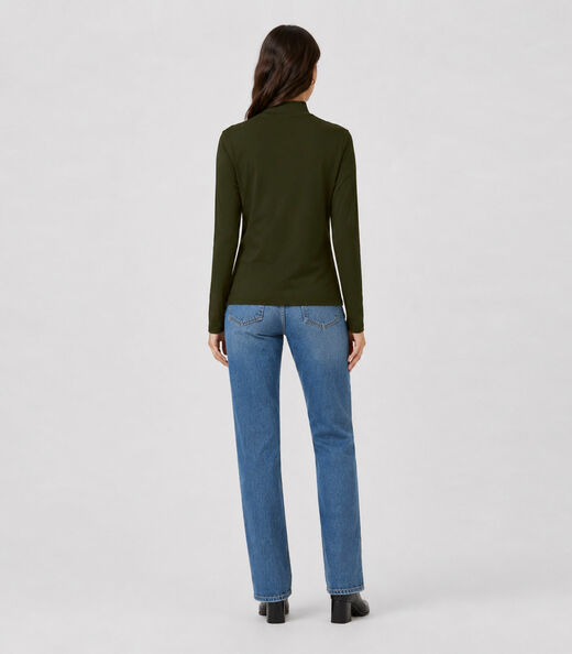 Blusa Manga Longa Básica Select Verde