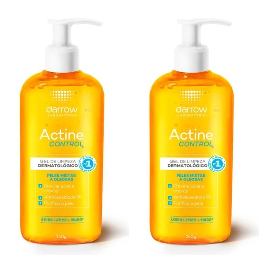 Image_Kit com 2 Unidades de Actine Gel De Limpeza Control Oil 240g