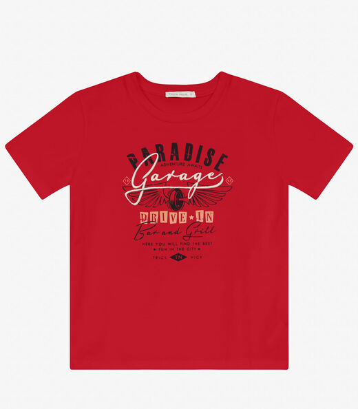 Image_Camiseta Masculina em Meia Malha Trick Nick Vermelho