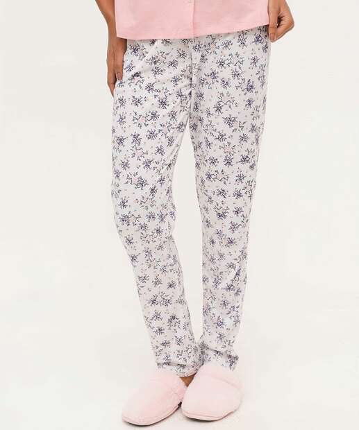 Pijama Feminino Estampado Manga Curta Marisa