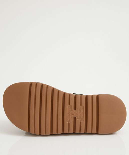 Sandália Flatform Feminina Fivela Modare Verde