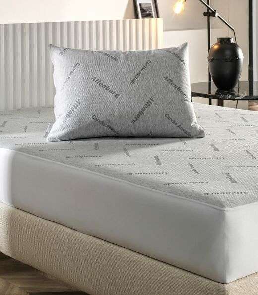 Protetor De Colchão Queen Carvão Ativado Altenburg Branco