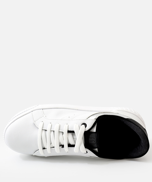 Tênis Casual Feminino Recortes Marisa Branco