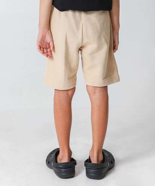 Bermuda Infantil Moletinho Marisa Tam 4 a 10 Bege