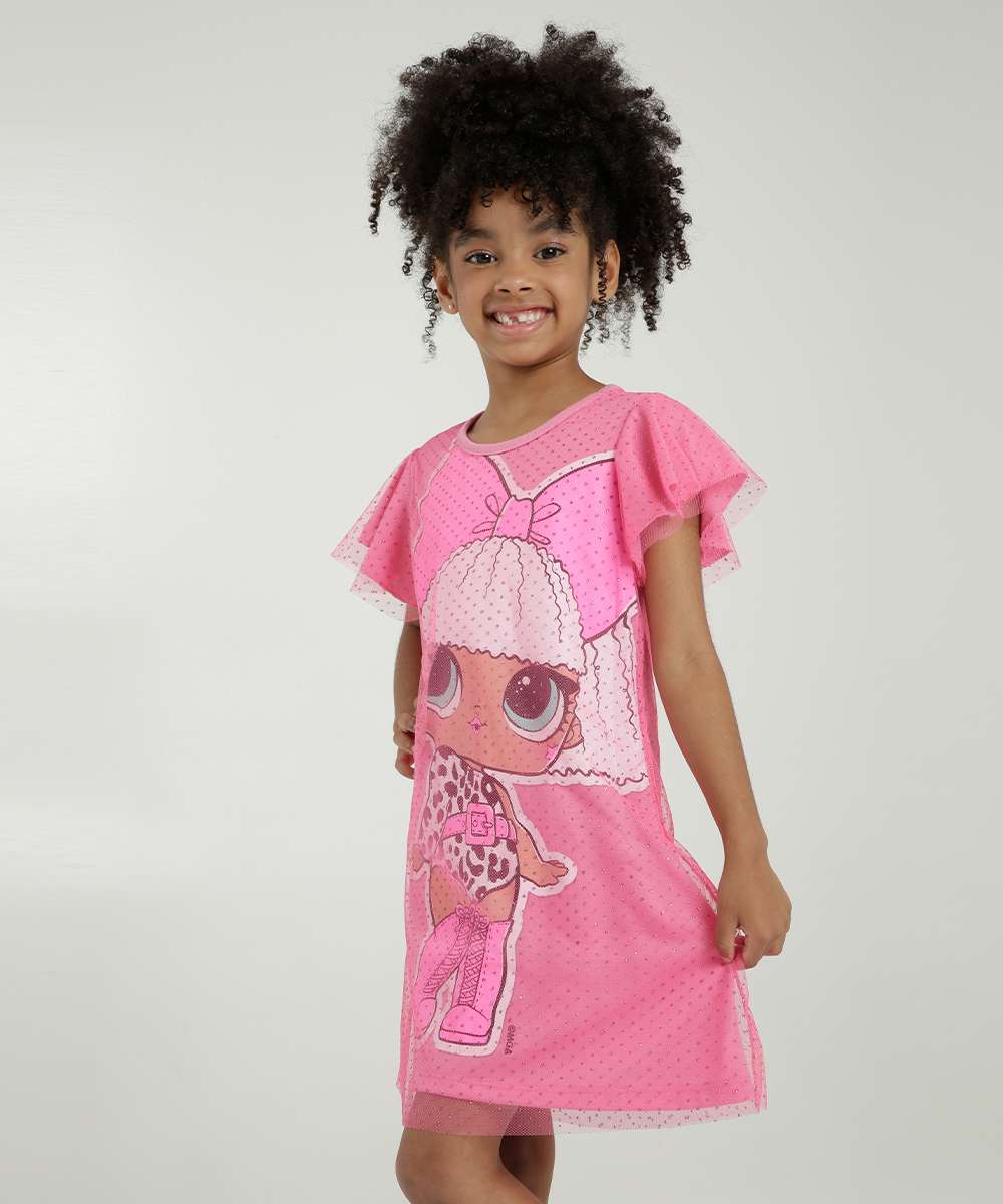 Vestido Infantil Menina Vestida De Lol Vestido Infantil Fantasia