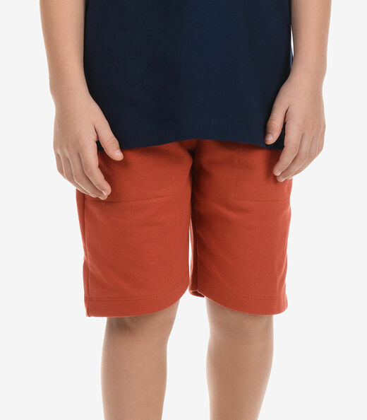 Conjunto Camiseta com Bermuda Menino Rovi Kids Azul