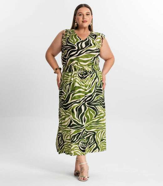Regata Feminina Plus Size Secret Glam Verde