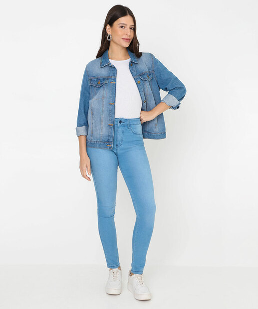 Image_Calça Jeans Skinny Feminina Cintura Média Biotipo Azul