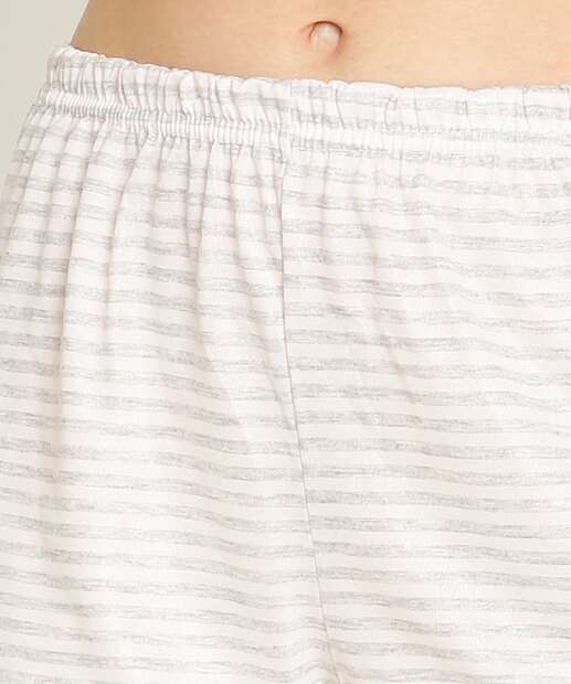 Pijama Feminino Estampa Frase Manga Curta Marisa