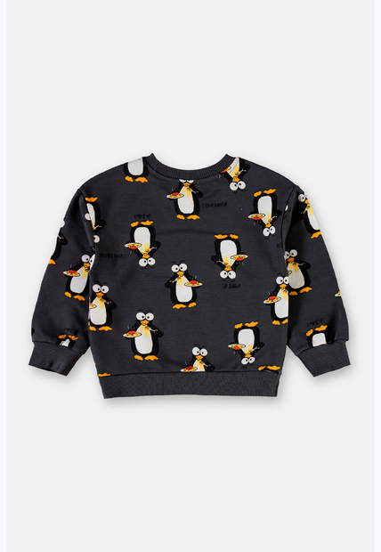 Conjunto Infantil Em Moletom Pinguim Up Baby