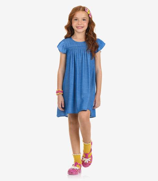 Vestido Liocel Rovi Kids Azul