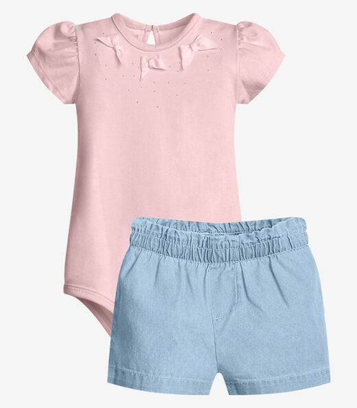 Image_Conjunto Menina Body Com Shorts Trick Nick Rosa