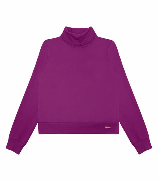 Blusão Feminino Em Moletom Rovitex Roxo