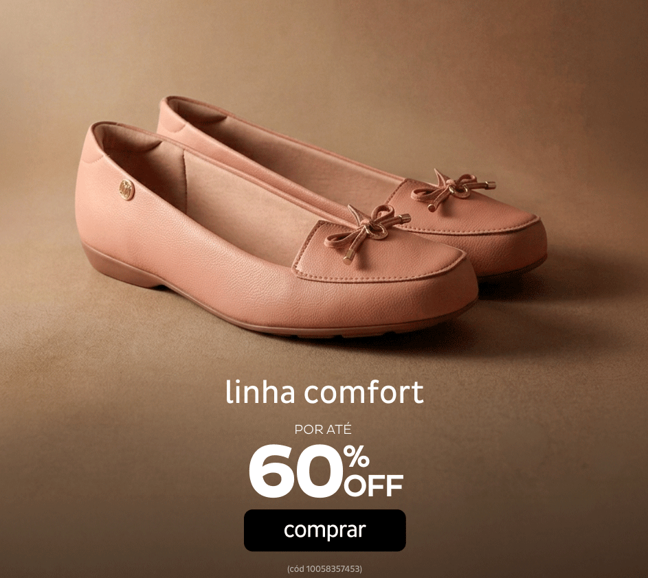 Linha Confort por até 80% OFF