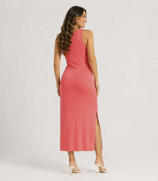 Vestido Midi Feminino Select Laranja