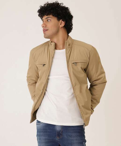 Casaco Masculino Zíper Bolsos MR