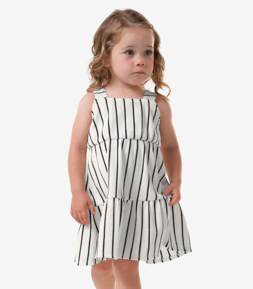 Image_Vestido Infantil Feminino Listrado Trick Nick Bege