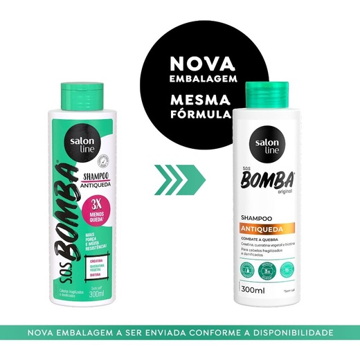 Shampoo S.O.S Bomba Antiqueda Salon Line 300ml