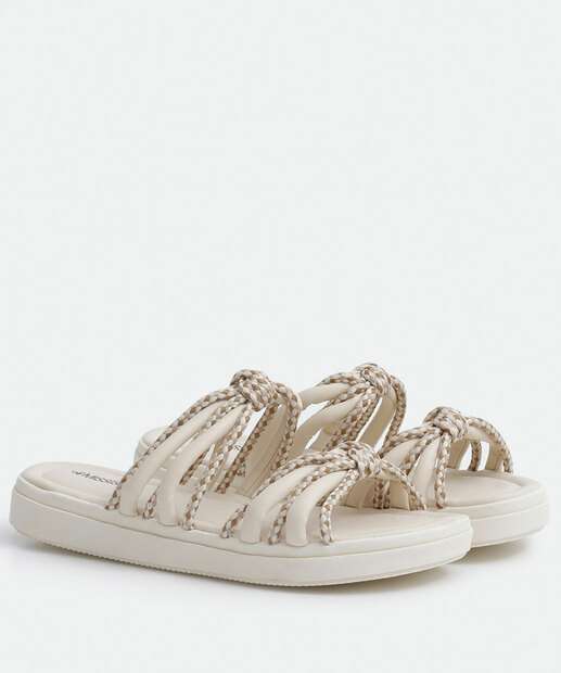 Rasteirinha Feminina Tiras Mississipi