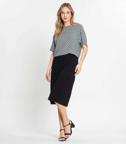 Blusa Feminina Estampada Infinita Cor Verde