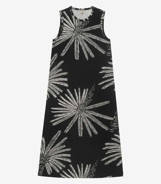 Vestido Midi Feminino Viscotorcion Rovitex Preto