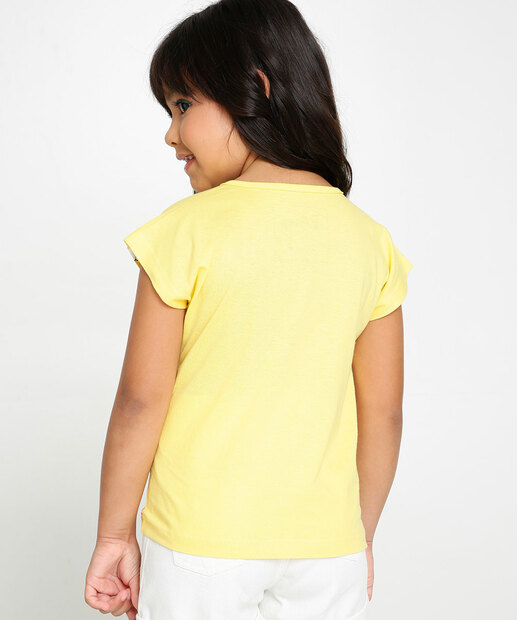 Camiseta Infantil Margarida Manga Curta Disney Tam 4 a 10
