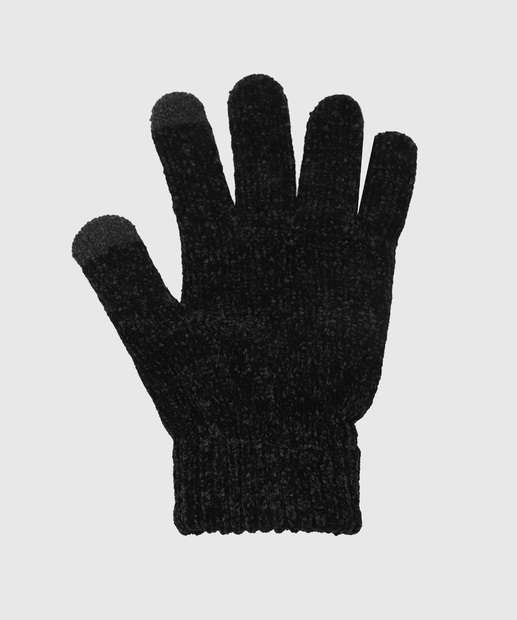 Luva Feminina Chenille Marisa Preto