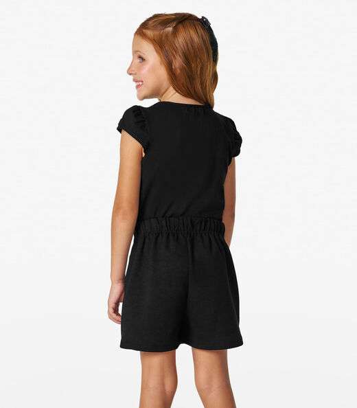 Shorts Saia Menina Trick Nick Preto