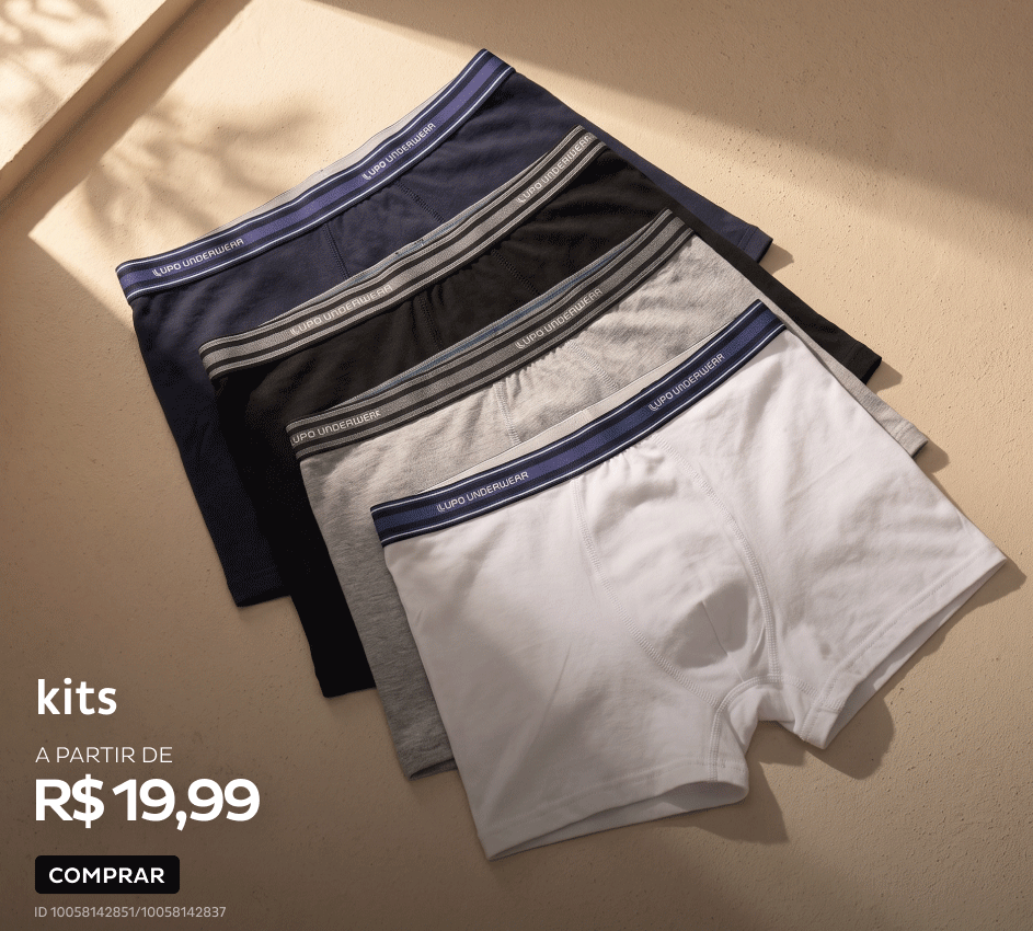 Kits e Calcinhas a partir de R$19,99 Kits e Calcinhas a partir de R$19,99
