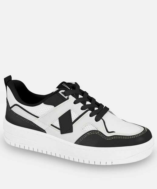 Image_Tênis Casual Feminino Recortes Vizzano Branco 