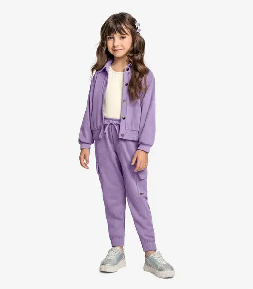 Image_Calça Infantil Feminino Jogger Trick Nick Roxo
