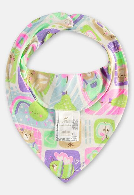 Babador Bandana Bebê Menina Suedine Up Baby