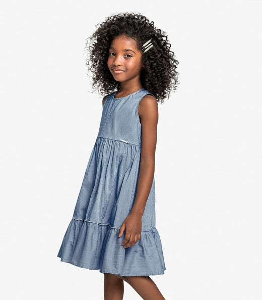 Image_Vestido Infantil Com Listras Trick Nick Azul